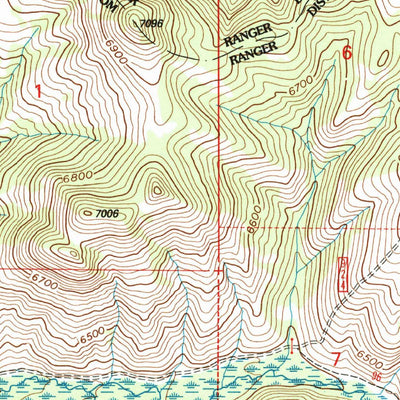 United States Geological Survey Pine Hill, MT (1997, 24000-Scale) digital map
