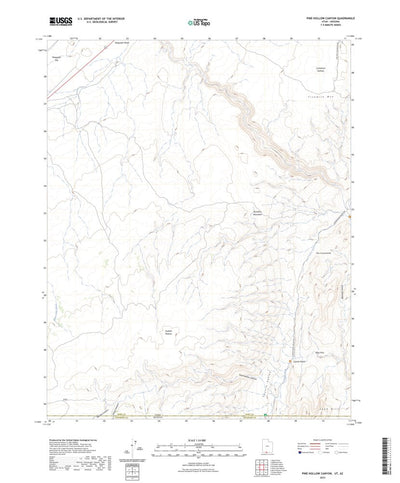 United States Geological Survey Pine Hollow Canyon, UT (2023, 24000-Scale) digital map