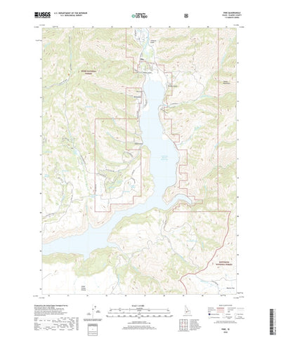 United States Geological Survey Pine, ID (2020, 24000-Scale) digital map