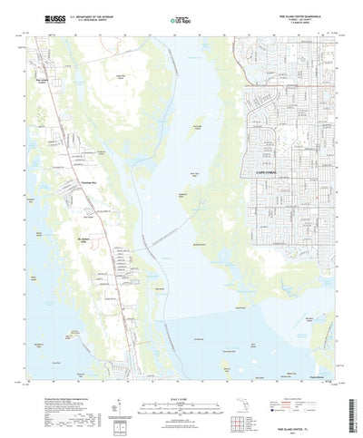 United States Geological Survey Pine Island Center, FL (2021, 24000-Scale) digital map