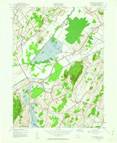 United States Geological Survey Pine Island, NY-NJ (1942, 24000-Scale) digital map