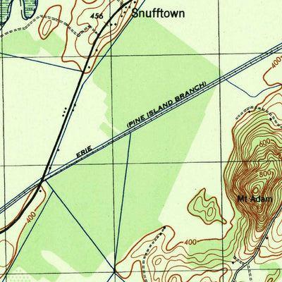 United States Geological Survey Pine Island, NY-NJ (1943, 31680-Scale) digital map