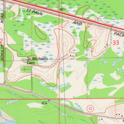 United States Geological Survey Pine Island, WI (1975, 24000-Scale) digital map