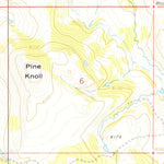 United States Geological Survey Pine Knoll, WY (1965, 24000-Scale) digital map