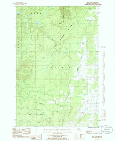 United States Geological Survey Pine Lake, MI (1984, 24000-Scale) digital map