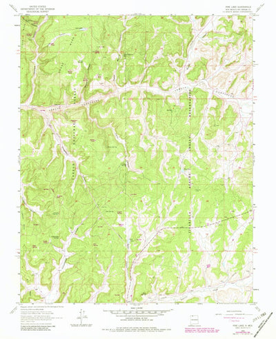 United States Geological Survey Pine Lake, NM (1963, 24000-Scale) digital map