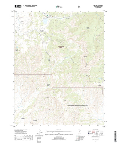 United States Geological Survey Pine Lake, UT (2020, 24000-Scale) digital map