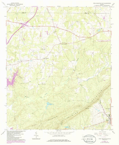 United States Geological Survey Pine Mountain SW, GA (1964, 24000-Scale) digital map
