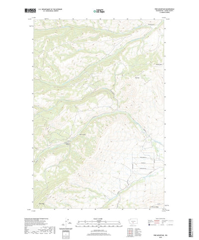 United States Geological Survey Pine Mountain, WA (2020, 24000-Scale) digital map