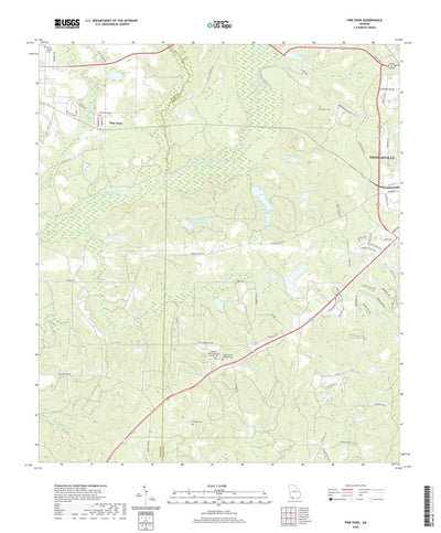 United States Geological Survey Pine Park, GA (2020, 24000-Scale) digital map