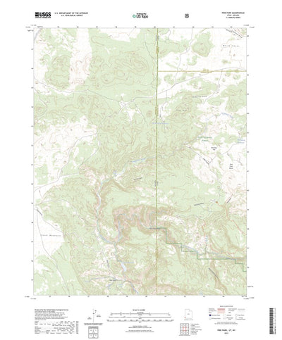 United States Geological Survey Pine Park, UT (2023, 24000-Scale) digital map