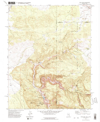 United States Geological Survey Pine Park, UT-NV (1972, 24000-Scale) digital map