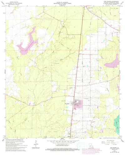 United States Geological Survey Pine Prairie, LA (1967, 24000-Scale) digital map