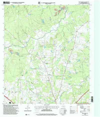 United States Geological Survey Pine Prairie, TX (1997, 24000-Scale) digital map