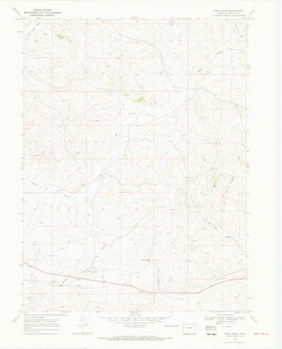 United States Geological Survey Pine Ridge, CO (1969, 24000-Scale) digital map