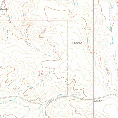 United States Geological Survey Pine Ridge, CO (1969, 24000-Scale) digital map