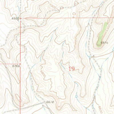 United States Geological Survey Pine Ridge, CO (1969, 24000-Scale) digital map