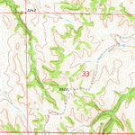 United States Geological Survey Pine Ridge NE, SD (1967, 24000-Scale) digital map