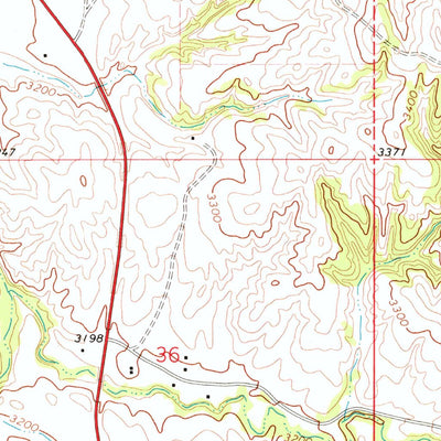 United States Geological Survey Pine Ridge, SD (1967, 24000-Scale) digital map