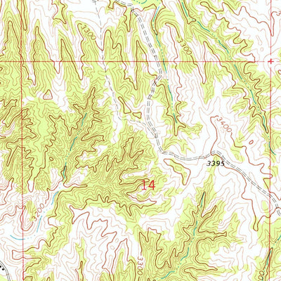United States Geological Survey Pine Ridge, SD (1967, 24000-Scale) digital map