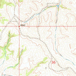 United States Geological Survey Pine Ridge SW, SD (1967, 24000-Scale) digital map