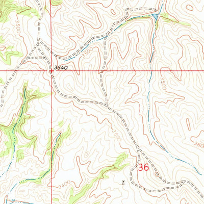 United States Geological Survey Pine Ridge SW, SD (1967, 24000-Scale) digital map