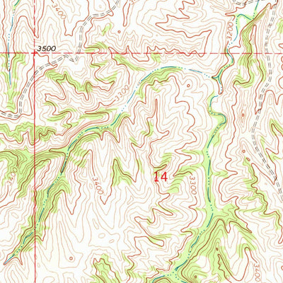 United States Geological Survey Pine Ridge SW, SD (1967, 24000-Scale) digital map