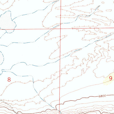 United States Geological Survey Pine Ridge, WY (1971, 24000-Scale) digital map