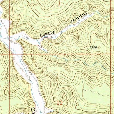 United States Geological Survey Pine Spring Canyon, UT (1966, 24000-Scale) digital map