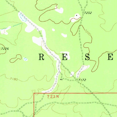 United States Geological Survey Pine Springs, AZ (1971, 24000-Scale) digital map