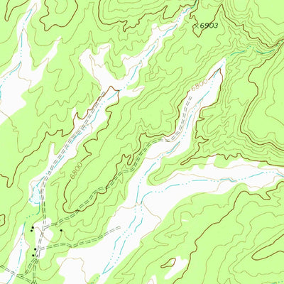 United States Geological Survey Pine Springs, AZ (1971, 24000-Scale) digital map