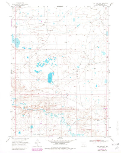 United States Geological Survey Pine Tree Ridge, WY (1955, 24000-Scale) digital map