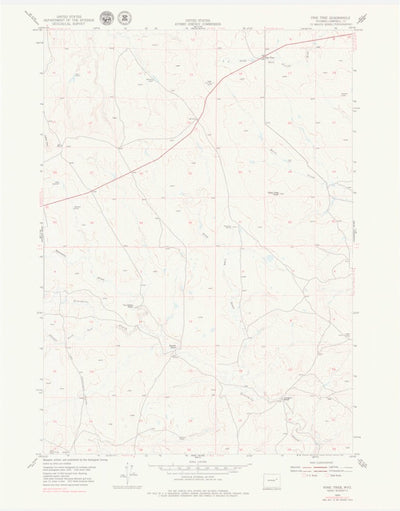 United States Geological Survey Pine Tree, WY (1954, 24000-Scale) digital map