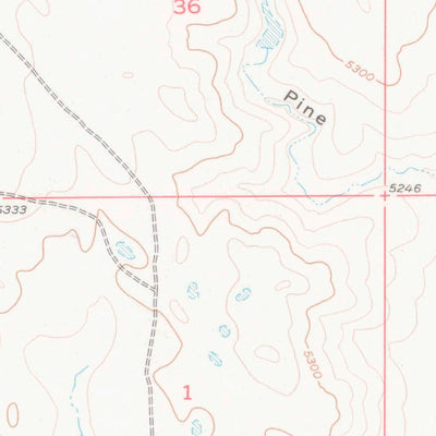 United States Geological Survey Pine Tree, WY (1954, 24000-Scale) digital map