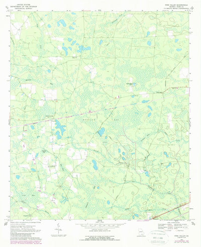 United States Geological Survey Pine Valley, GA (1967, 24000-Scale) digital map