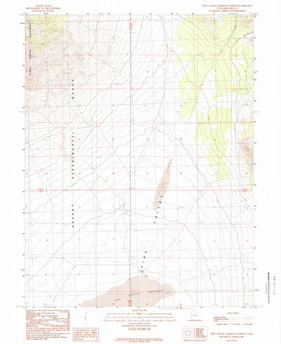 United States Geological Survey Pine Valley Hardpan North, UT (1989, 24000-Scale) digital map