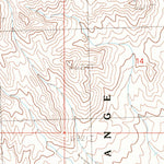 United States Geological Survey Pine Valley Hardpan North, UT (1989, 24000-Scale) digital map