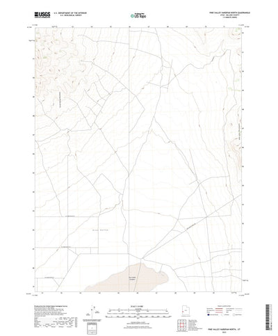 United States Geological Survey Pine Valley Hardpan North, UT (2023, 24000-Scale) digital map