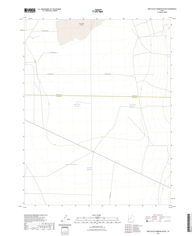 United States Geological Survey Pine Valley Hardpan South, UT (2023, 24000-Scale) digital map