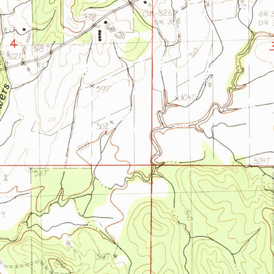 United States Geological Survey Pine Valley, MS (1983, 24000-Scale) digital map