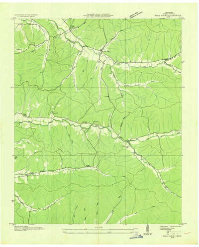 United States Geological Survey Pine View, TN (1936, 24000-Scale) digital map