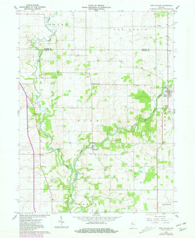 United States Geological Survey Pine Village, IN (1961, 24000-Scale) digital map