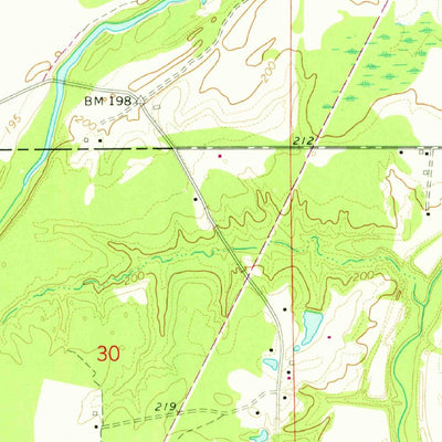 United States Geological Survey Pinebergen, AR (1964, 24000-Scale) digital map