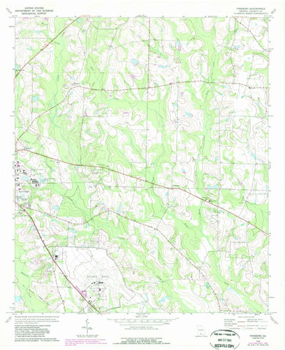 United States Geological Survey Pineboro, GA (1974, 24000-Scale) digital map