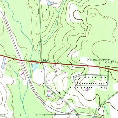 United States Geological Survey Pineboro, GA (1974, 24000-Scale) digital map