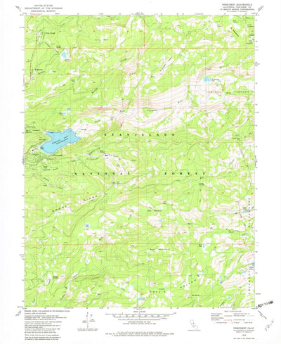 United States Geological Survey Pinecrest, CA (1979, 24000-Scale) digital map