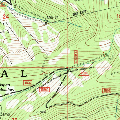United States Geological Survey Pinecrest, CA (2001, 24000-Scale) digital map