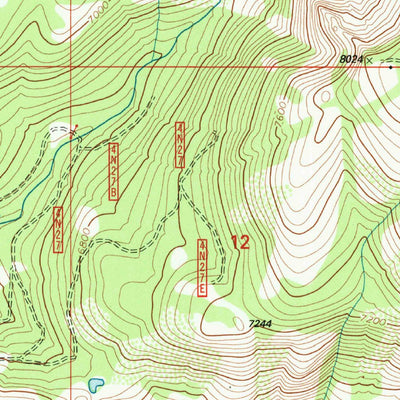 United States Geological Survey Pinecrest, CA (2001, 24000-Scale) digital map