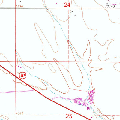 United States Geological Survey Pinedale, WY (1964, 24000-Scale) digital map