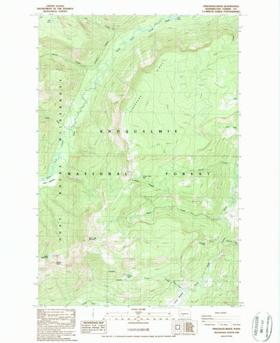 United States Geological Survey Pinegrass Ridge, WA (1988, 24000-Scale) digital map